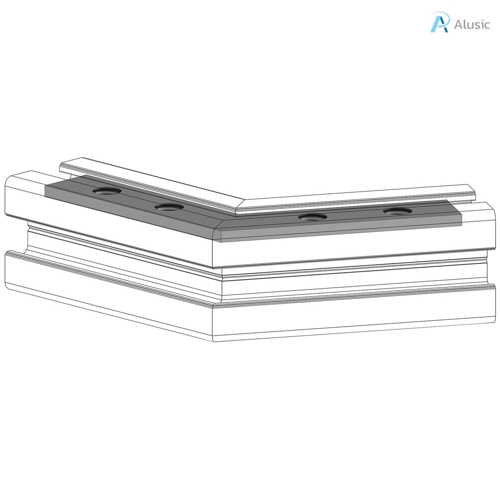 Alusic 60° miter connector