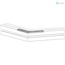Alusic 60° miter connector
