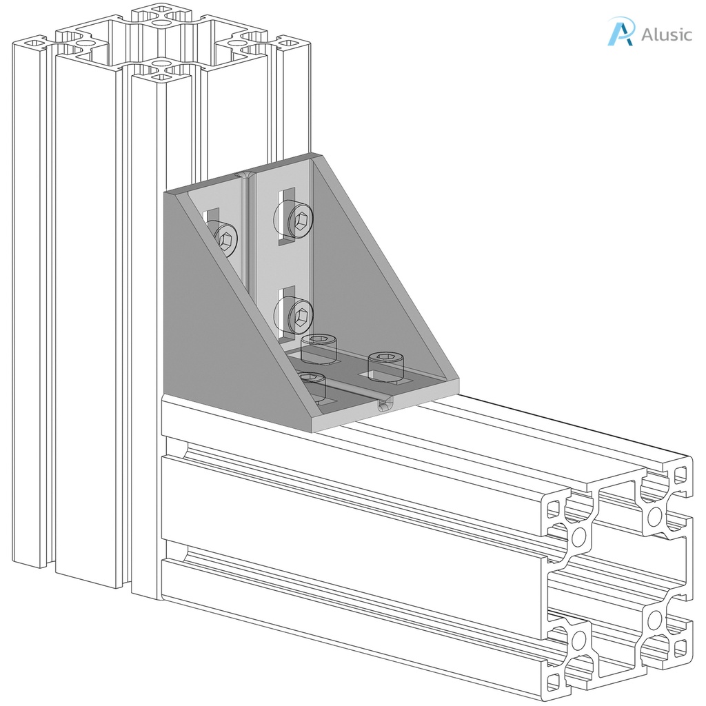 Alusic 78x78 bracket