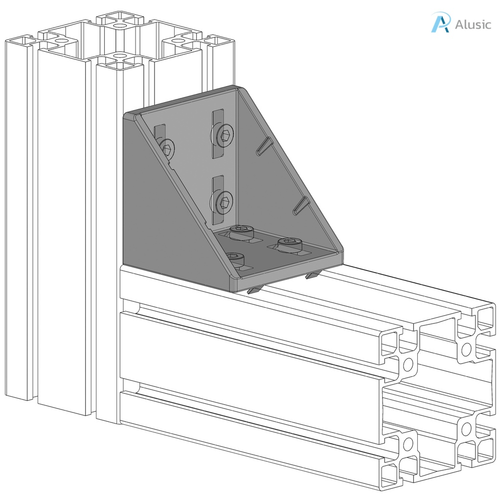 Alusic 86x86 bracket