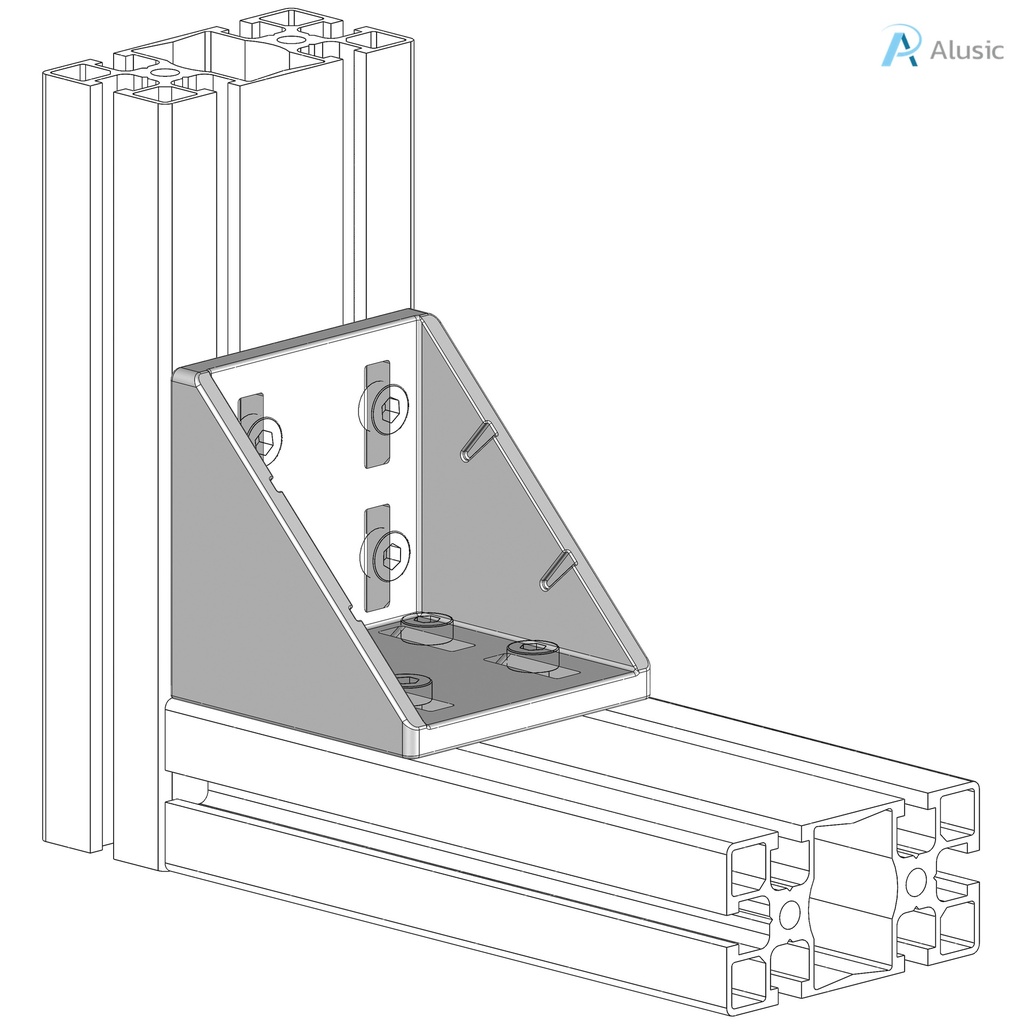 Alusic 86x86 bracket