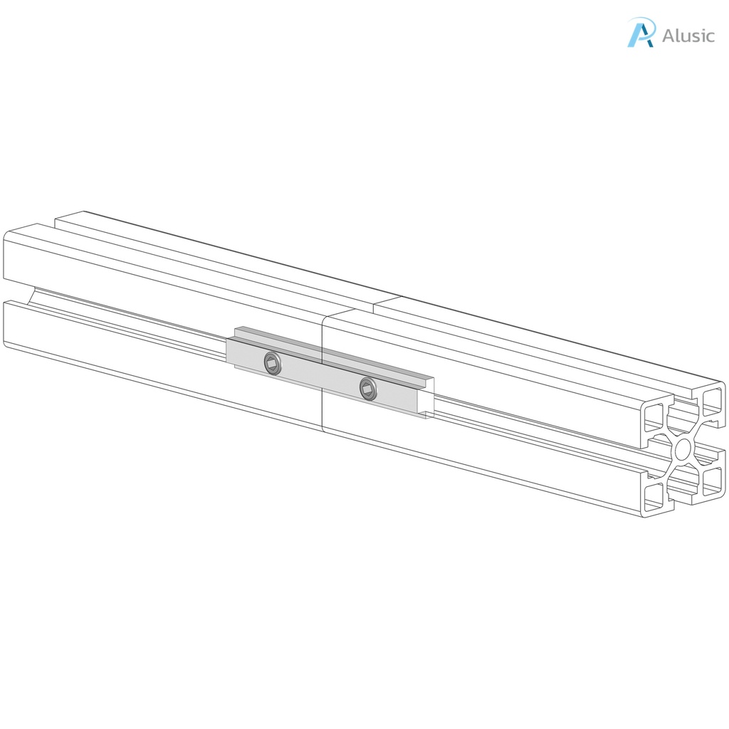 Alusic 90 mm profile connector