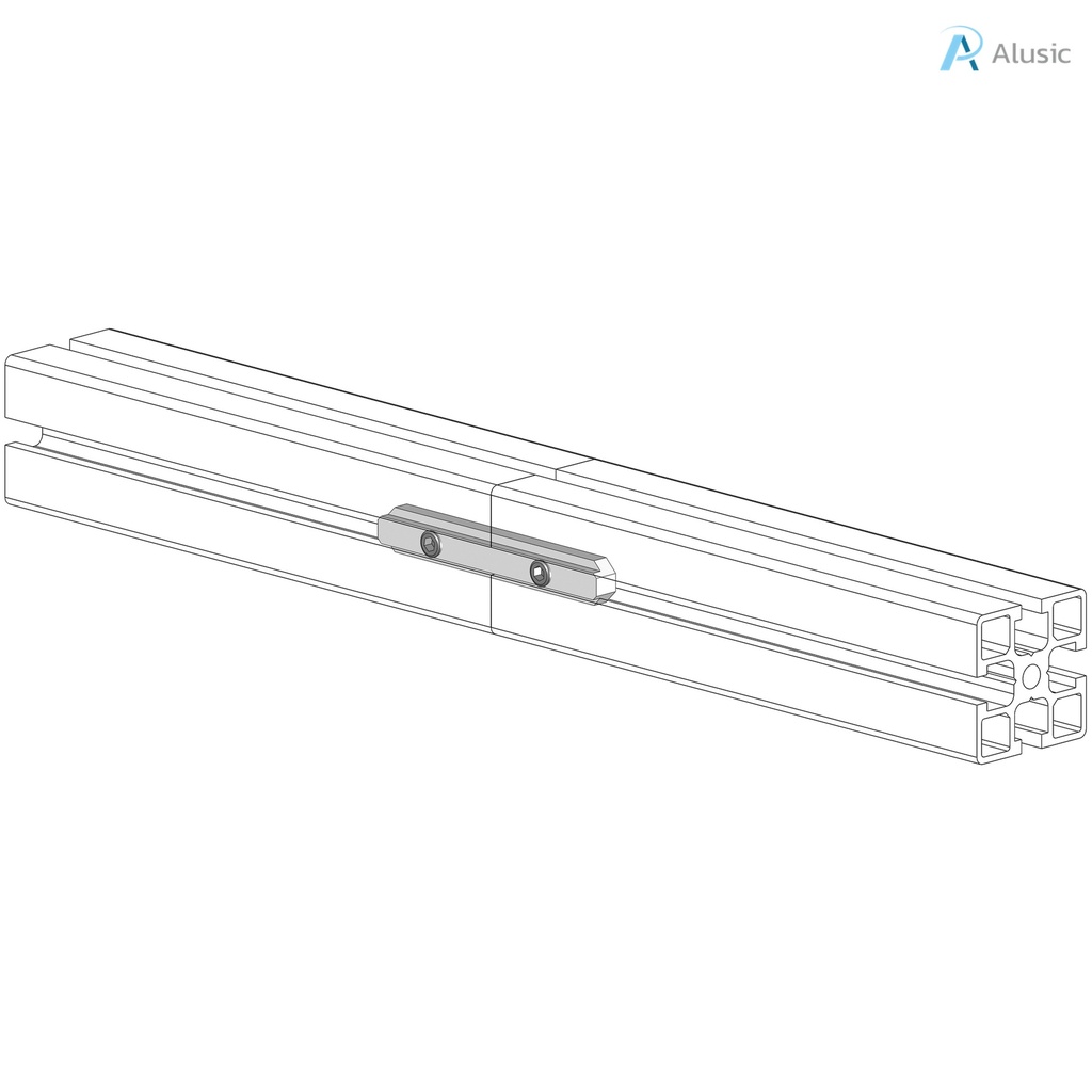 Alusic 90 mm profile connector