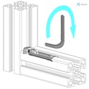 Alusic 90° milling connector