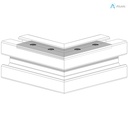 Alusic 90° miter connector