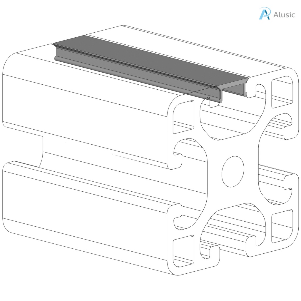 Alusic Aluminium cover profile