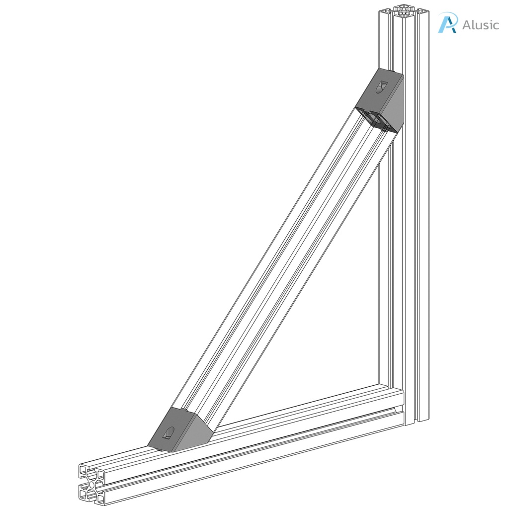 Alusic Angle connector