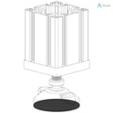 Alusic Anti-slip plates, Ø40 mm