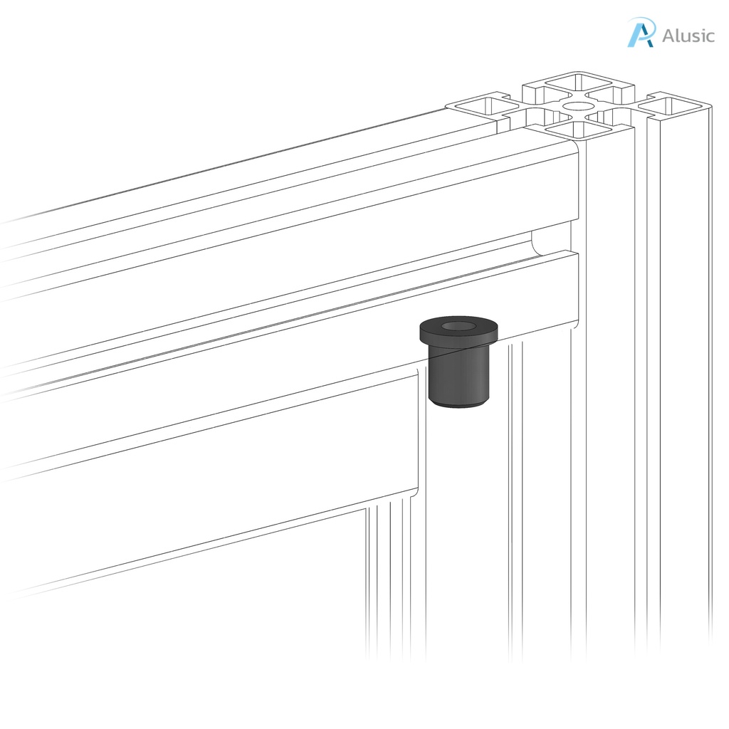 Alusic Bushing for folding doors