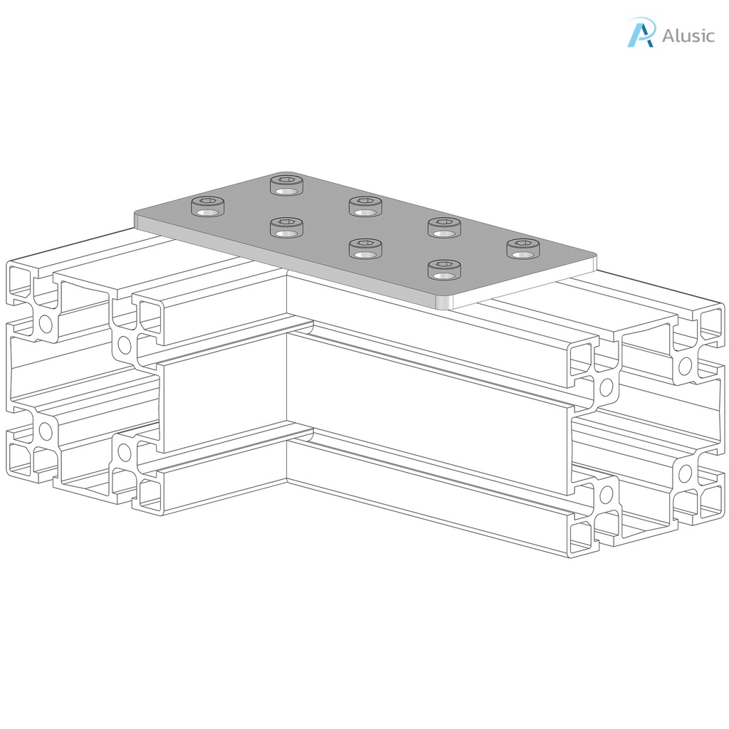 Alusic Connection plate