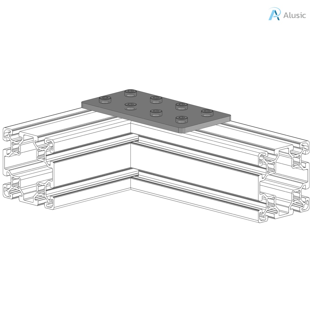 Alusic Connection plate