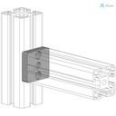 Alusic Connection plate 40x40