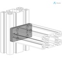Alusic Connection plate 40x80