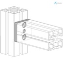 Alusic Connection plate 45x45