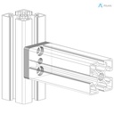 Alusic Connection plate 45x45