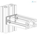 Alusic Connection plate 45x90