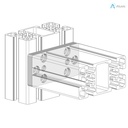 Alusic Connection plate 50x100