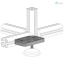 Alusic Corner flange, 90x60 mm