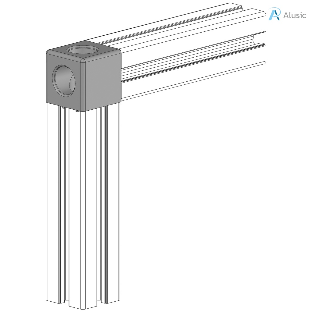 Alusic Cubic connector 2d