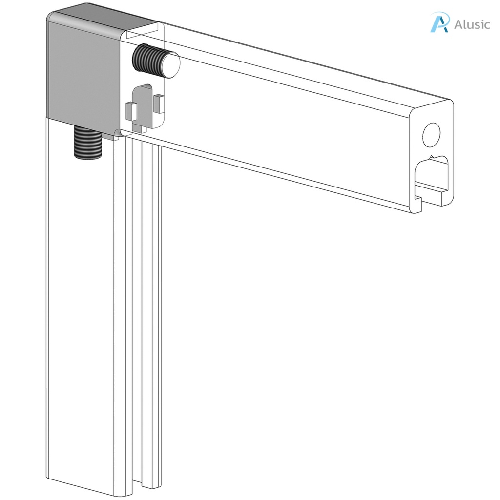Alusic Cubic connector 2d