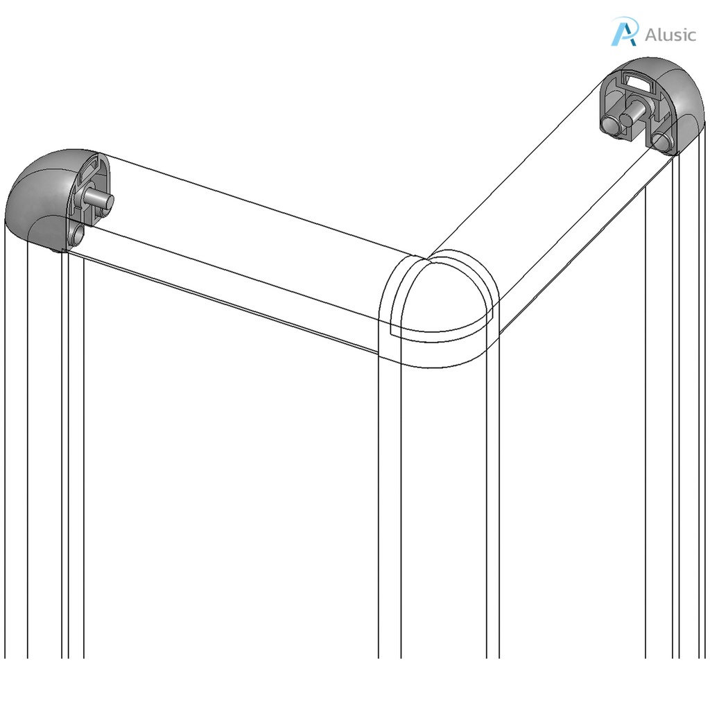 Alusic Cubic connector 2d