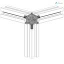 Alusic Cubic connector 3d