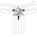 Alusic Cubic connector 3d