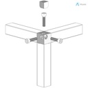 Alusic Cubic connector 3d