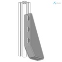 Alusic Floor bracket, 39x200 mm