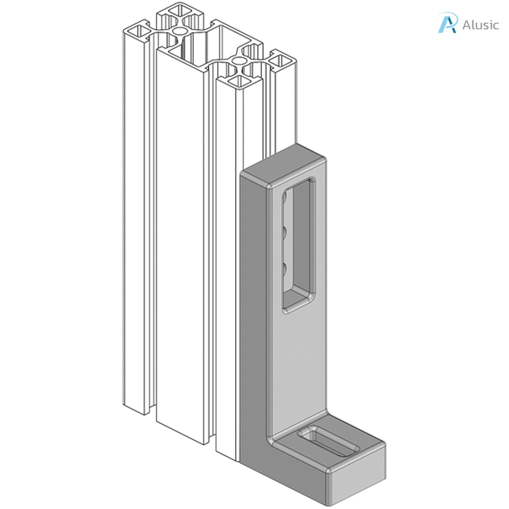 Alusic Floor bracket, 40x160 mm