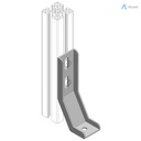 Alusic Floor bracket, 45x160 mm