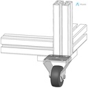 Alusic Swivel castor