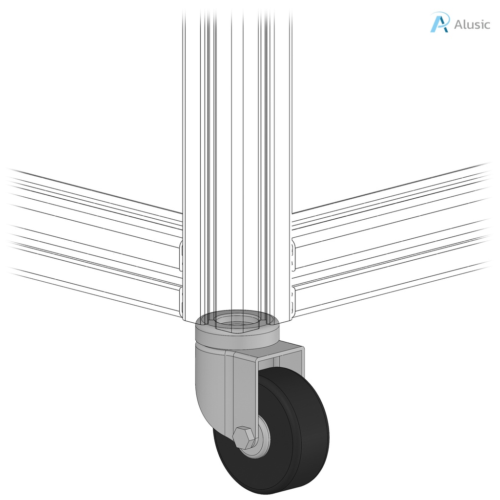 Alusic Swivel castor