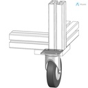 Alusic Swivel castor