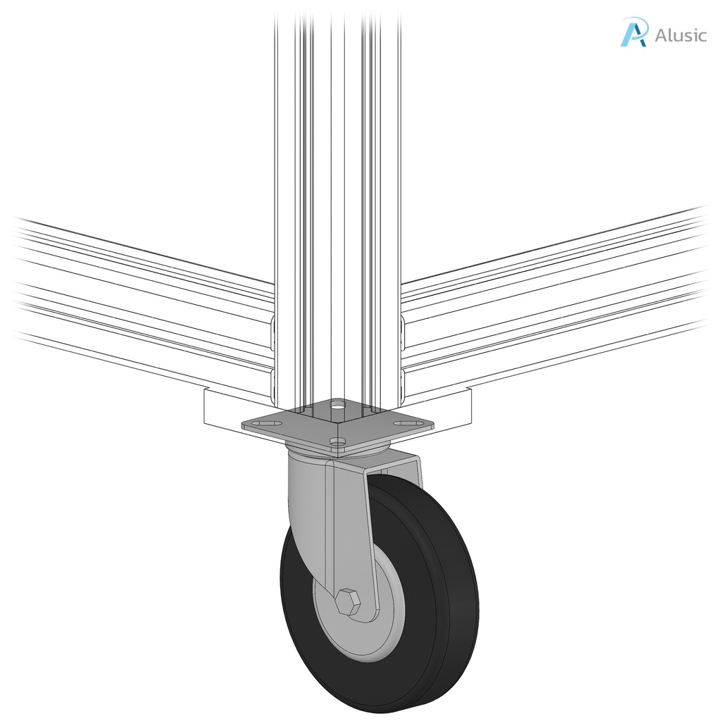 Alusic Swivel castor