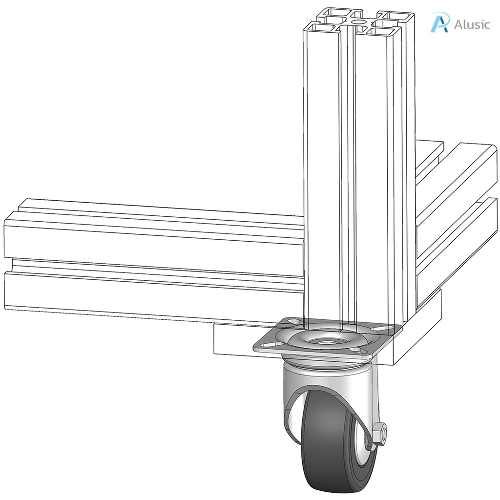 Alusic Swivel castor
