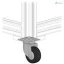 Alusic Swivel castor