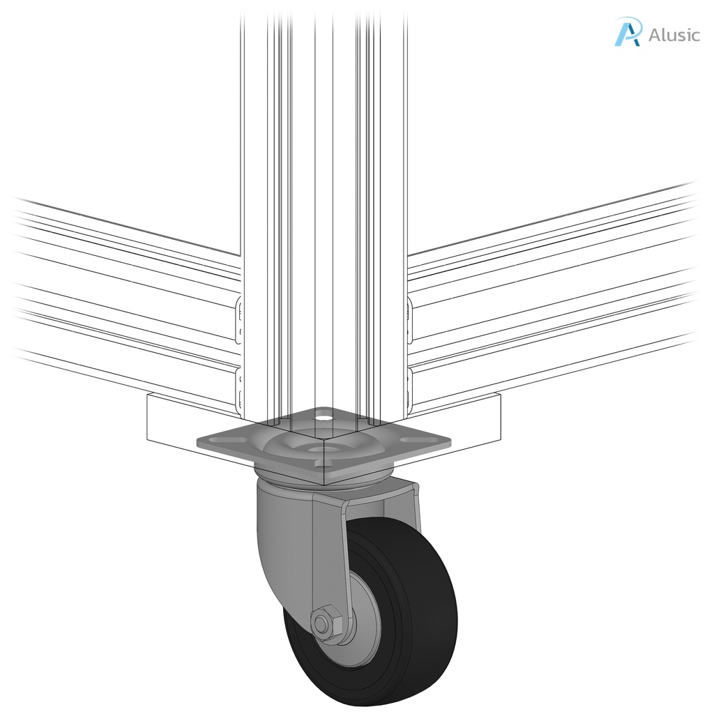 Alusic Swivel castor