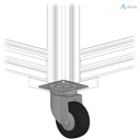 Alusic Swivel castor