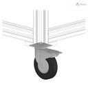 Alusic Swivel castor with brake