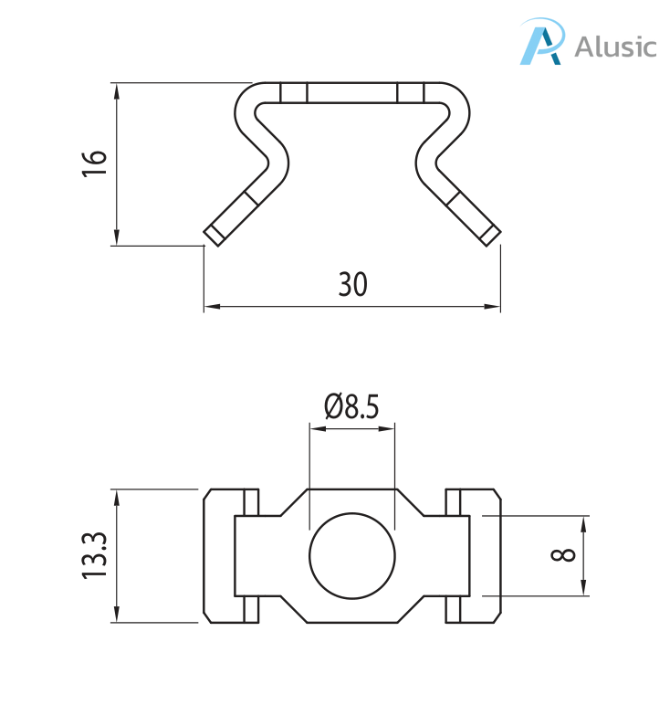 Alusic Anti-rotation device