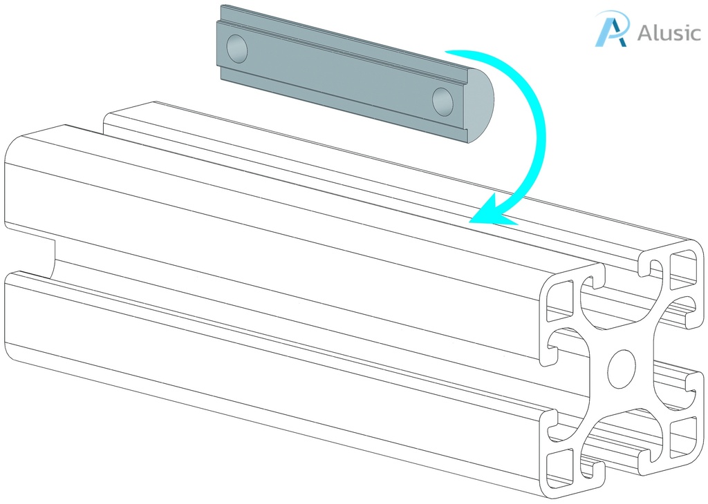 Alusic Roll-in nut with ball 60x13 mm