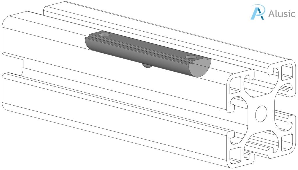 Alusic Roll-in nut with ball 60x13 mm