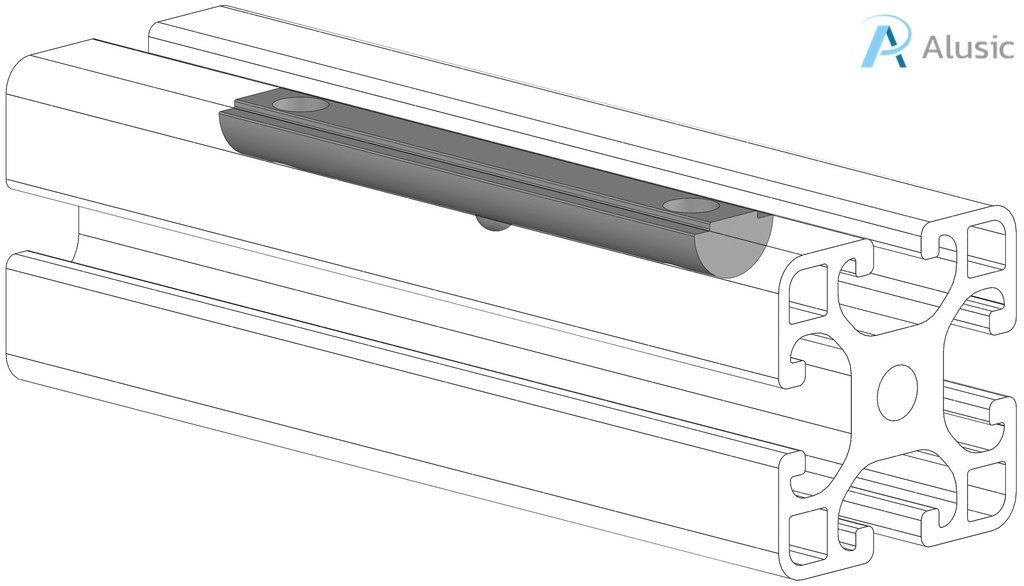 Alusic Roll-in nut with ball 80x13.3 mm