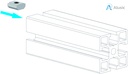 Alusic Sliding block 10x10 mm