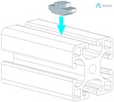 Alusic T-nut 9.5x8 mm