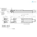 Alusic linear actuator 814.HHL.P/815.HHL.P, self-aligning toothed belt, ball bearing drive size 20, 90x180 profile, 10 grove shaft