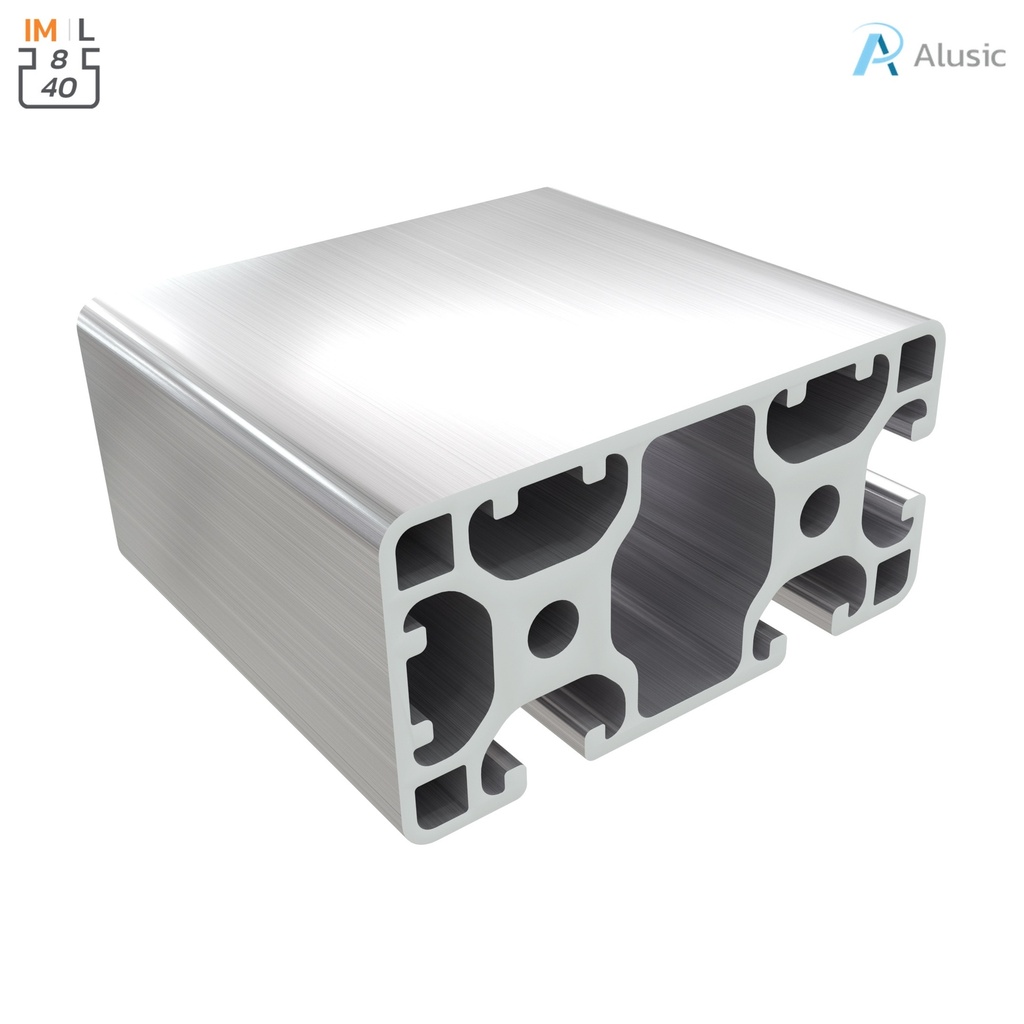 Alusic Aluminium Profile, 40x80 mm