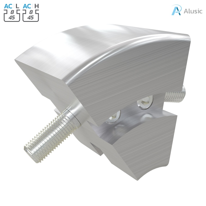 Alusic 45° angle connector