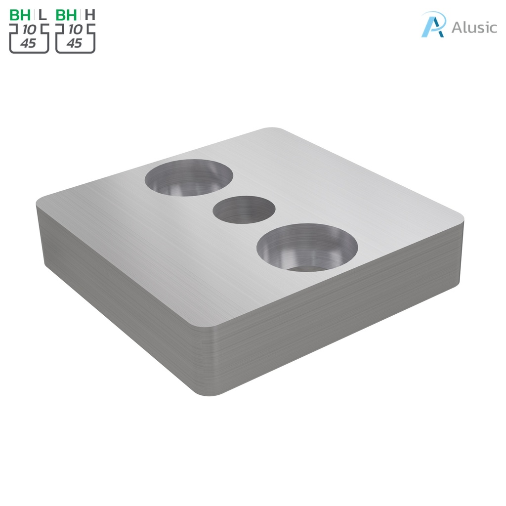 Alusic Connection plate 45x45
